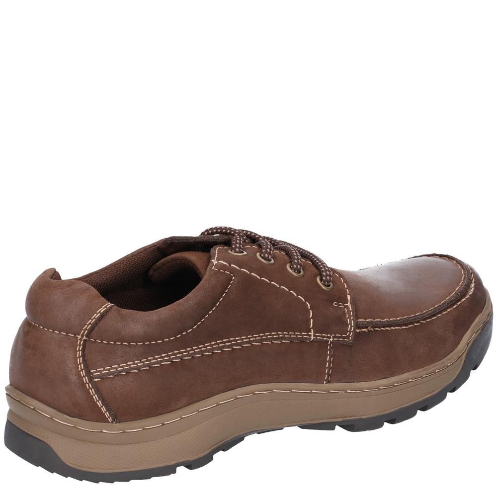 Leder-Schnürschuhe mit Moccasin-Naht
