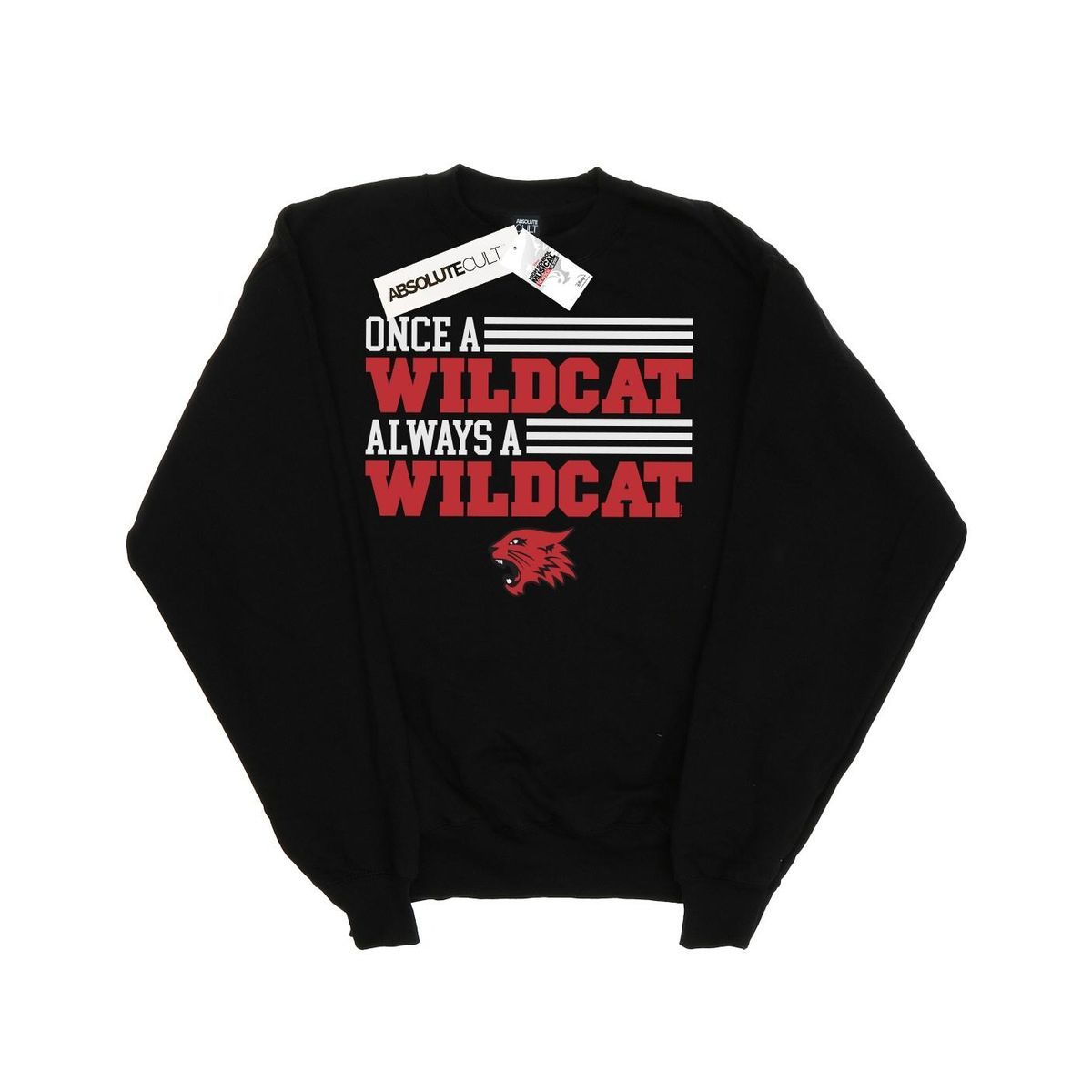 Wildcat Grafik Print Rundhals Sweatshirt