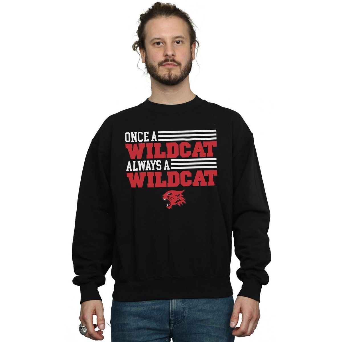 Crewneck mit Wildcat-Grafikprint