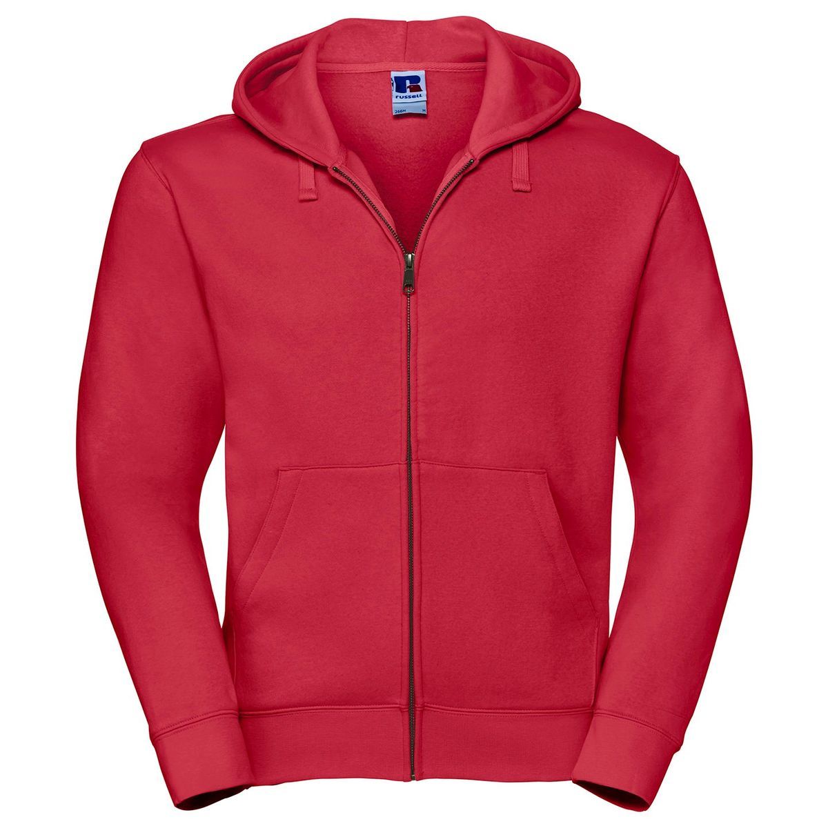 Herren Fleece-Hoodie mit durchgehendem Reißverschluss