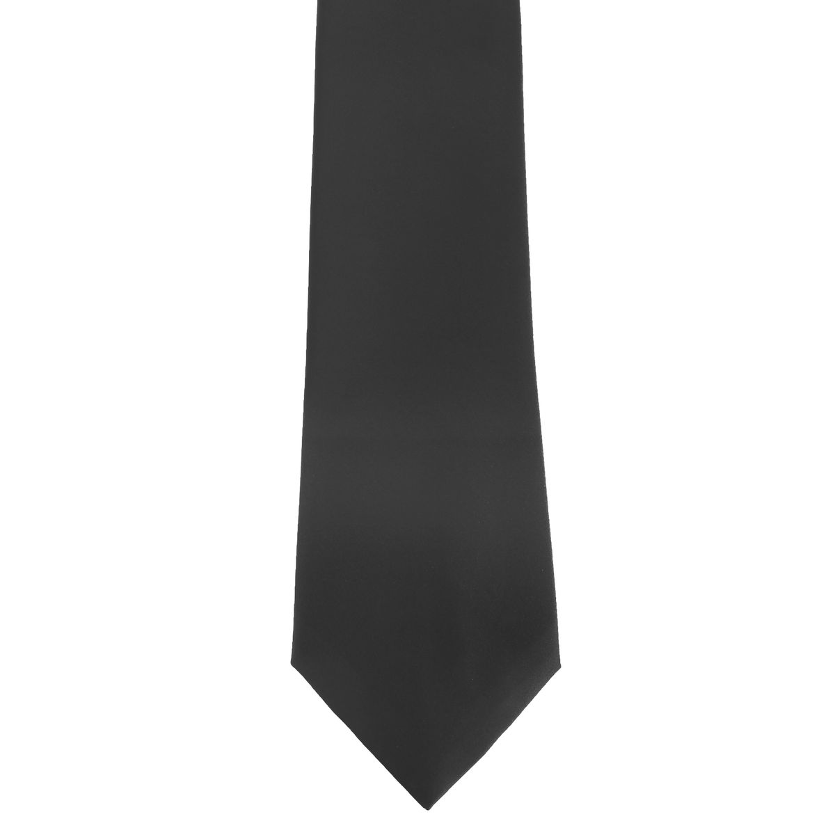 Elegante Satin-Krawatte in Unifarben