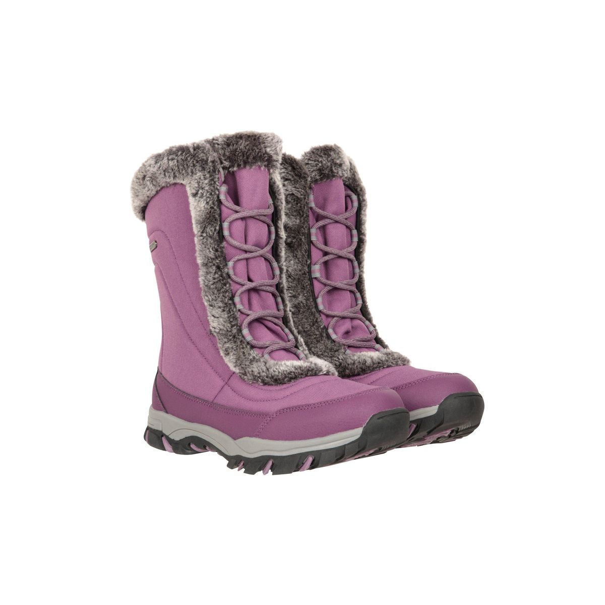 Isothermische Schneestiefel mit Kunstfellbesatz