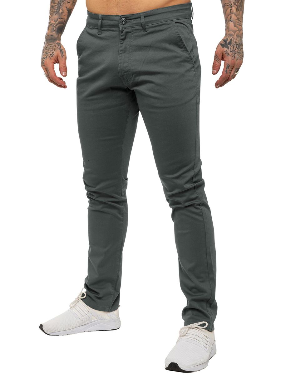 Herren Slim Fit Chino Hose