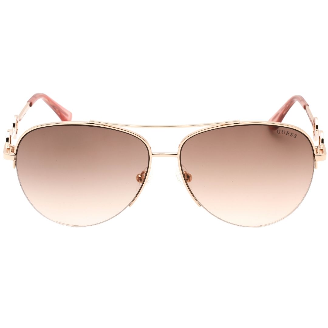 Elegante Roségoldene Piloten Sonnenbrille