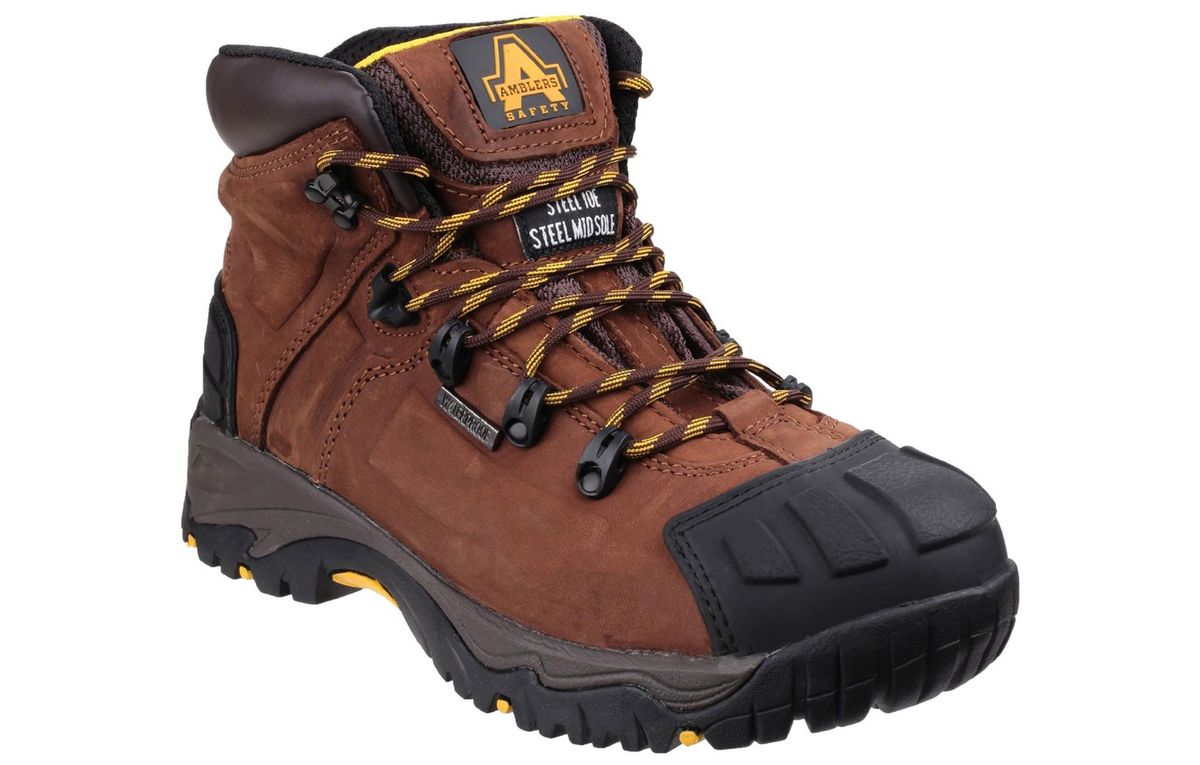 Wasserdichte Sicherheitsstiefel aus Leder