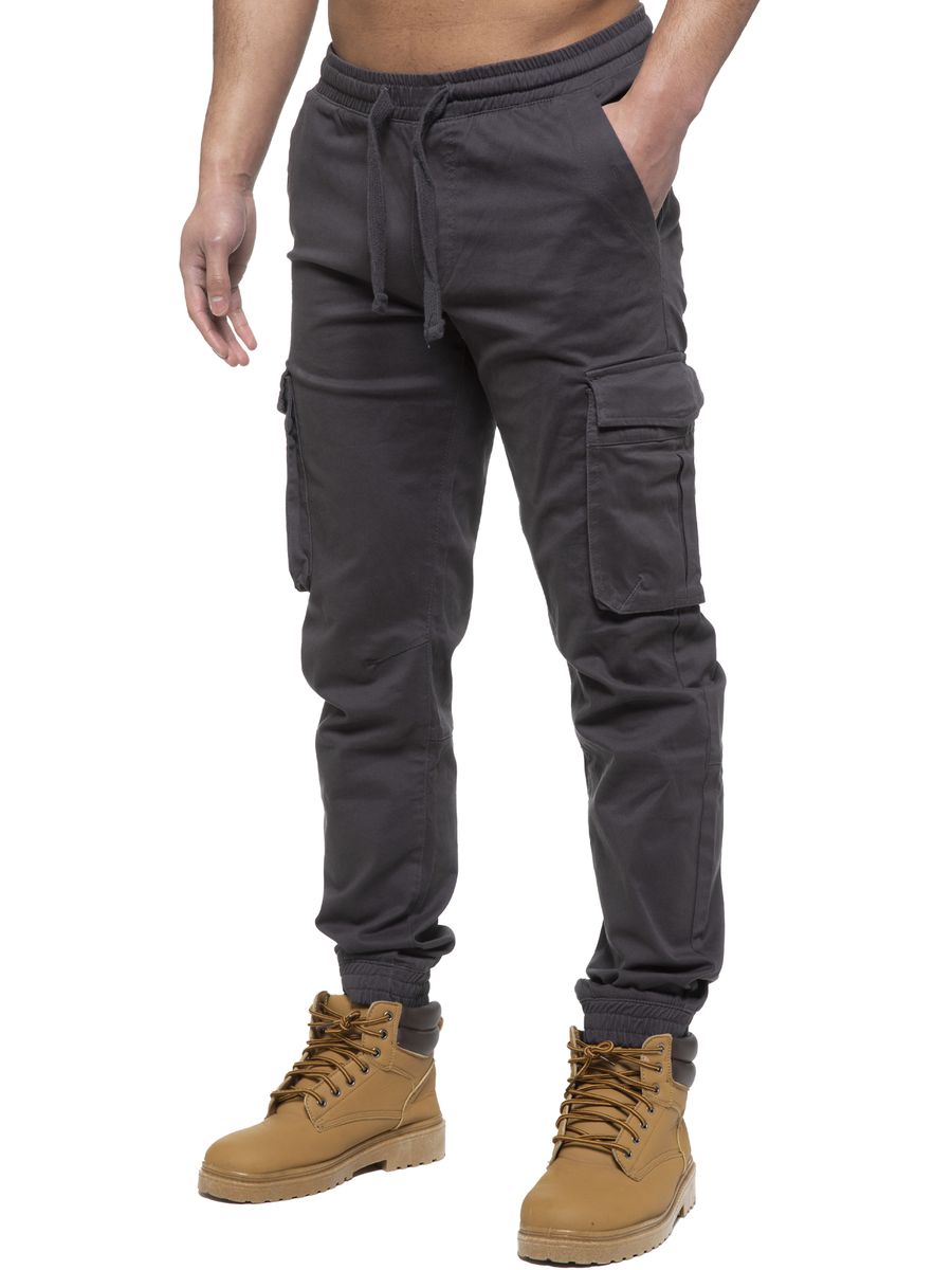 Herren Cargo-Jogginghose mit Bündchen