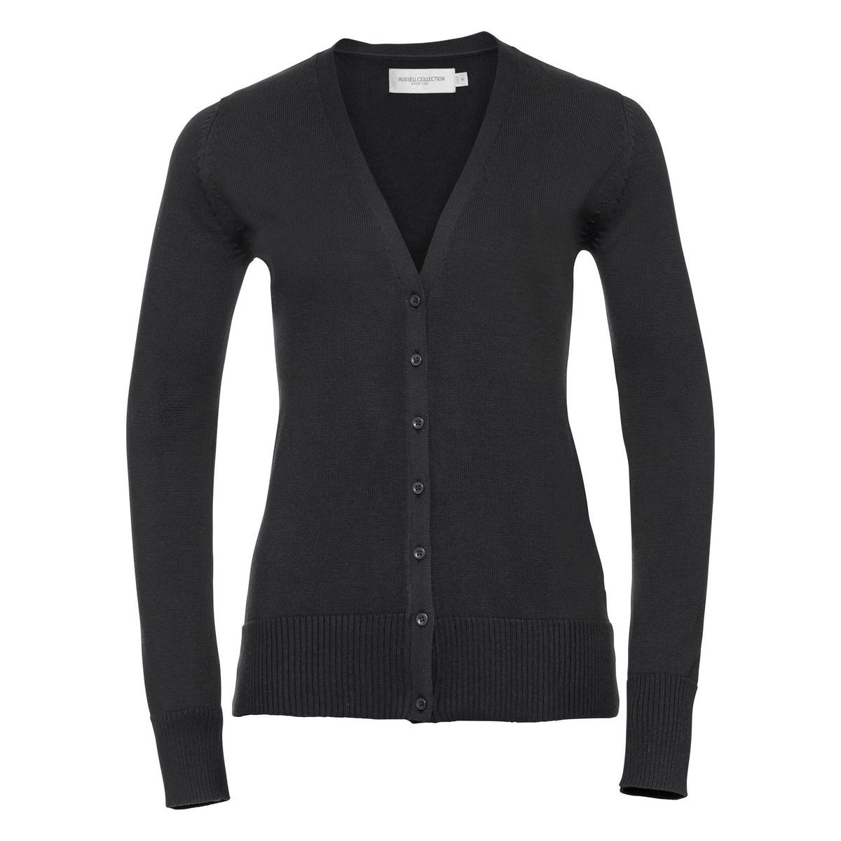 Klassische Strickjacke mit V-Ausschnitt und Knöpfen