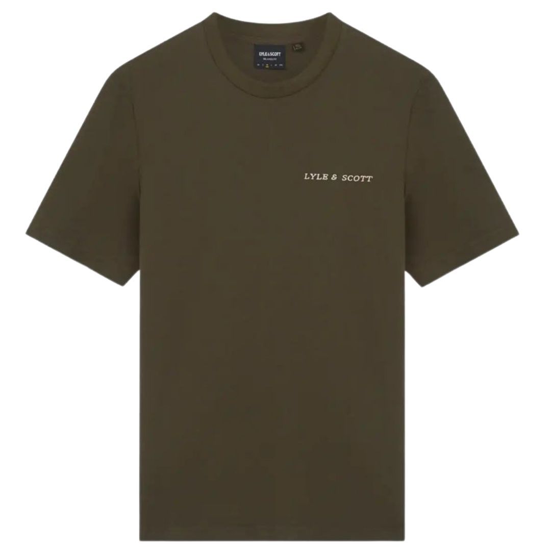 Klassisches T-Shirt mit Logo-Stickerei