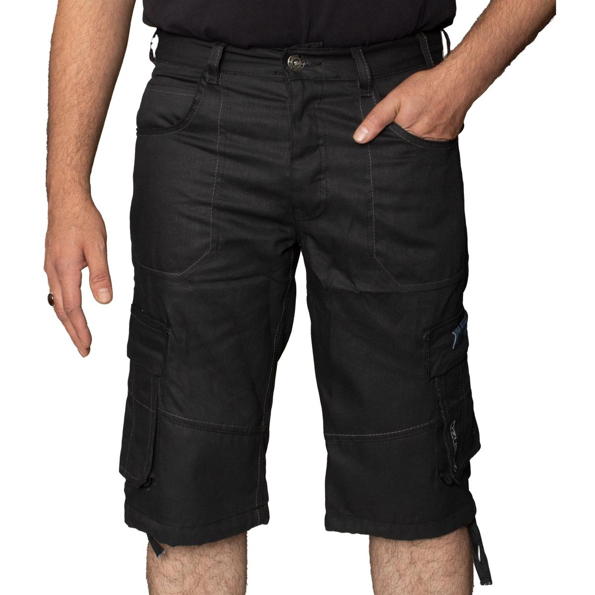 Herren Denim Cargo Combat Shorts