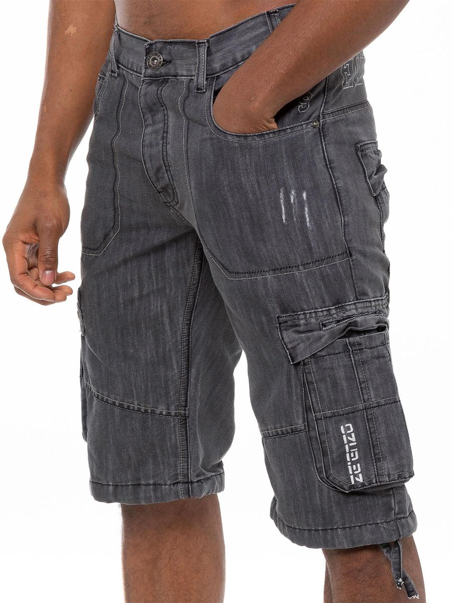 Herren Denim Cargo Combat Shorts