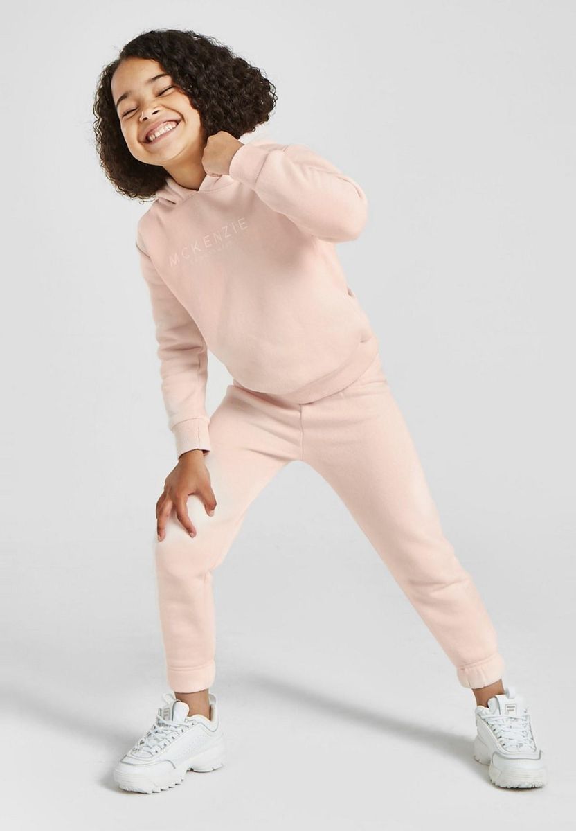 Mädchen Fleecegefüttertes Hoodie- und Jogger-Set