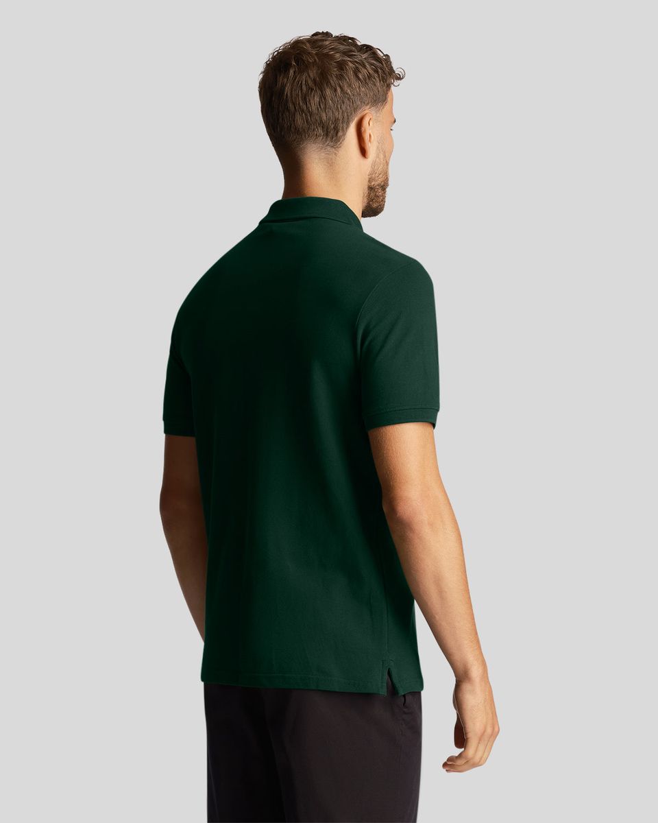 Klassisches Piqué-Polo mit Koordinaten-Print