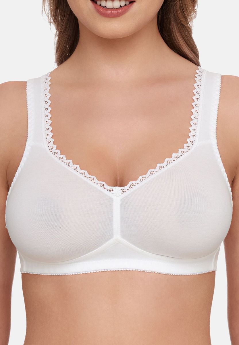 Nahtloser Baumwoll-BH mit weichen Cups
