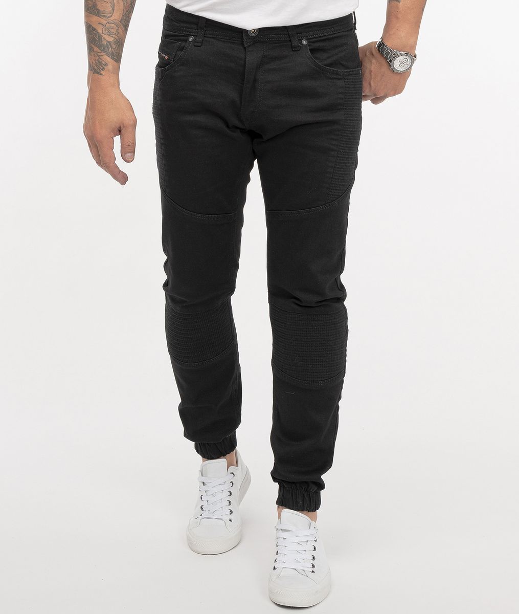 Konische Moto-Jogginghose
