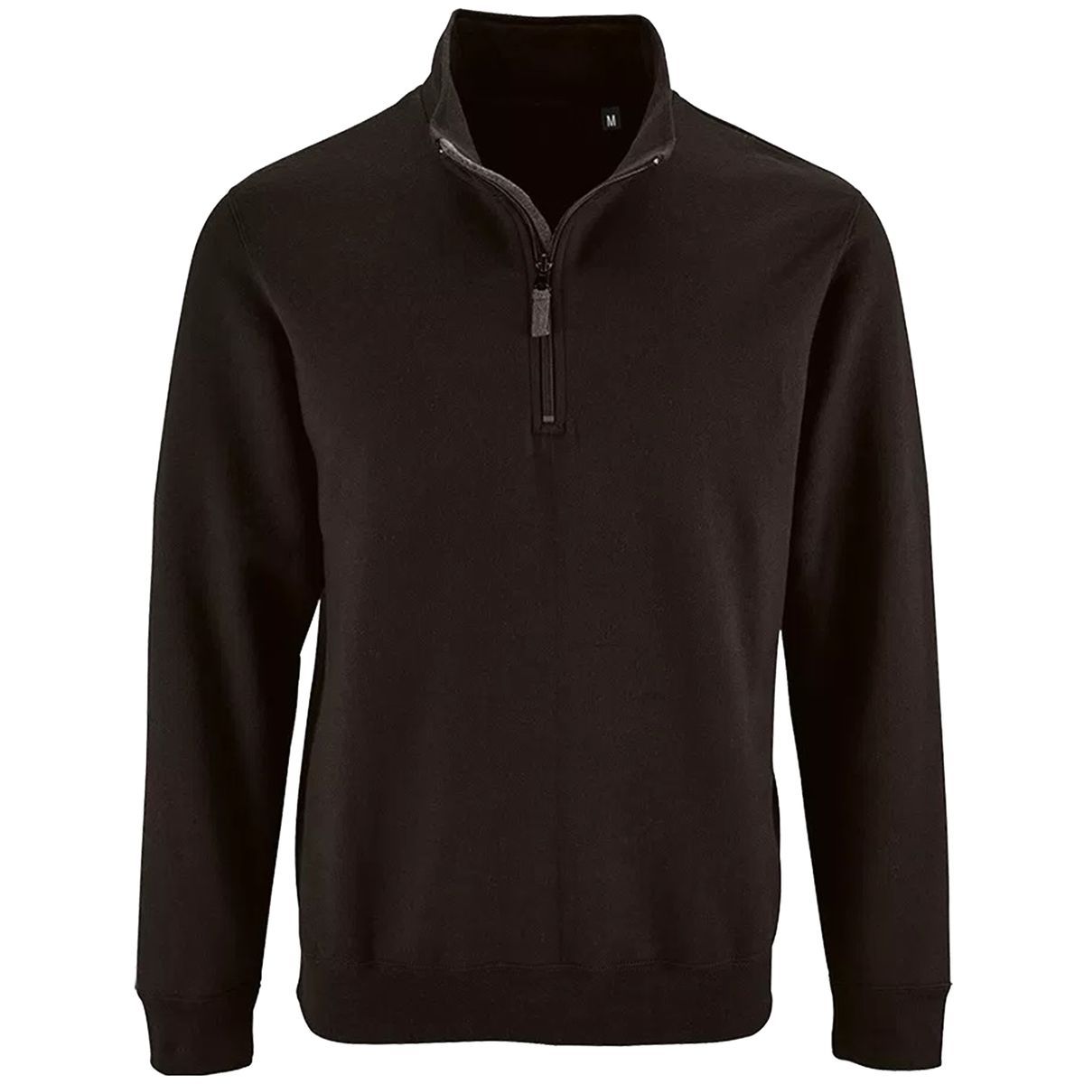 Herren Langarm Sweatshirt mit halbem Reißverschluss