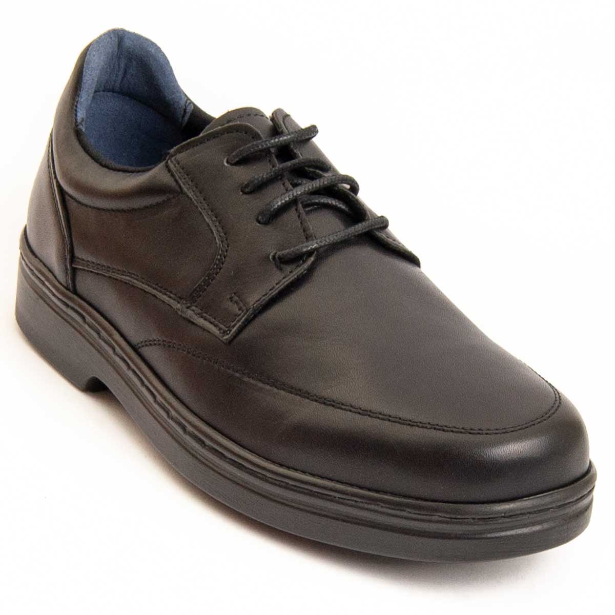 Bequeme Leder-Schnürschuhe