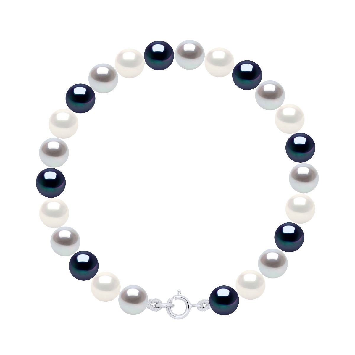 Glänzendes mehrfarbiges Süßwasserperlen-Armband