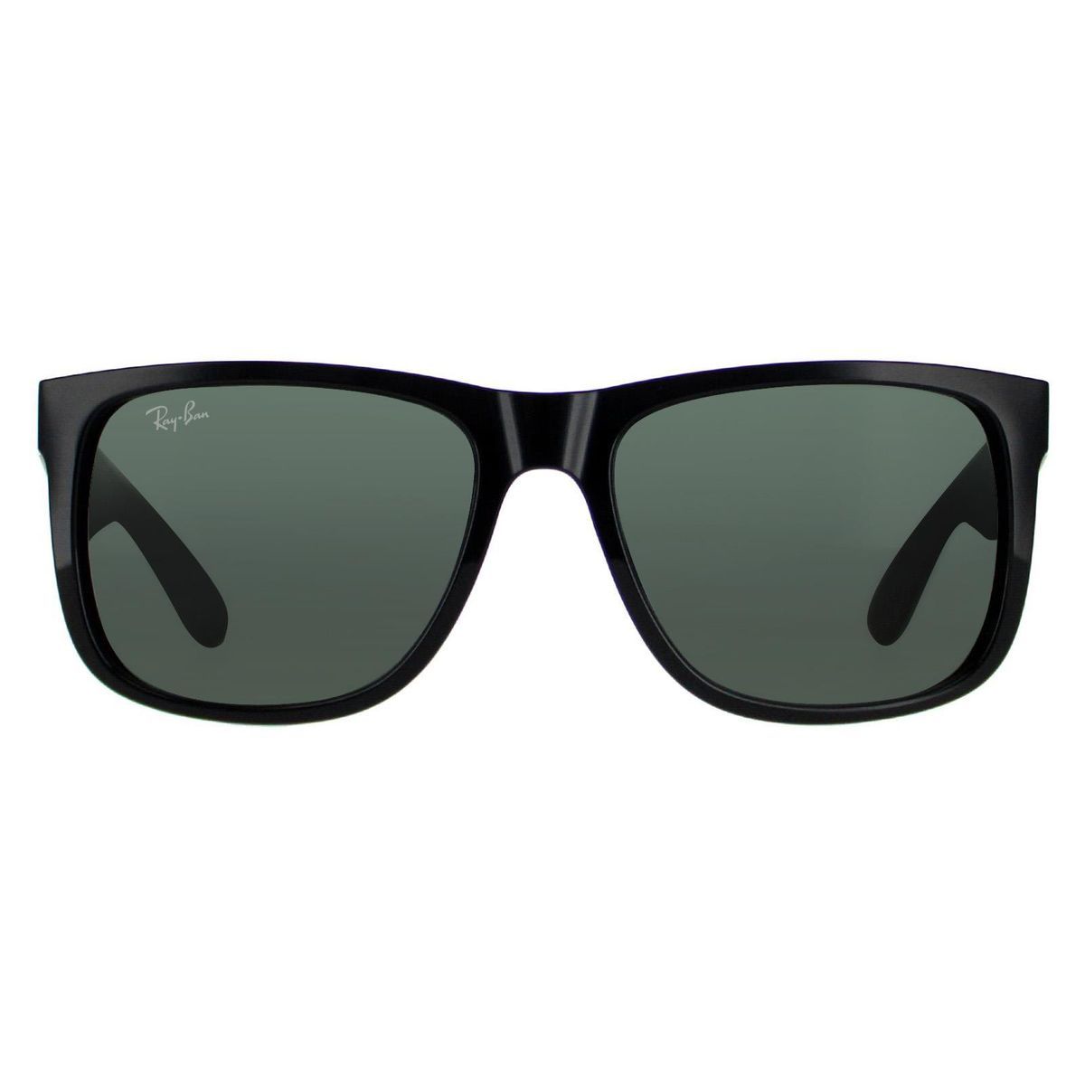Ray-Ban Sonnenbrille Justin 4165 601/71 Glänzend Schwarz Grün