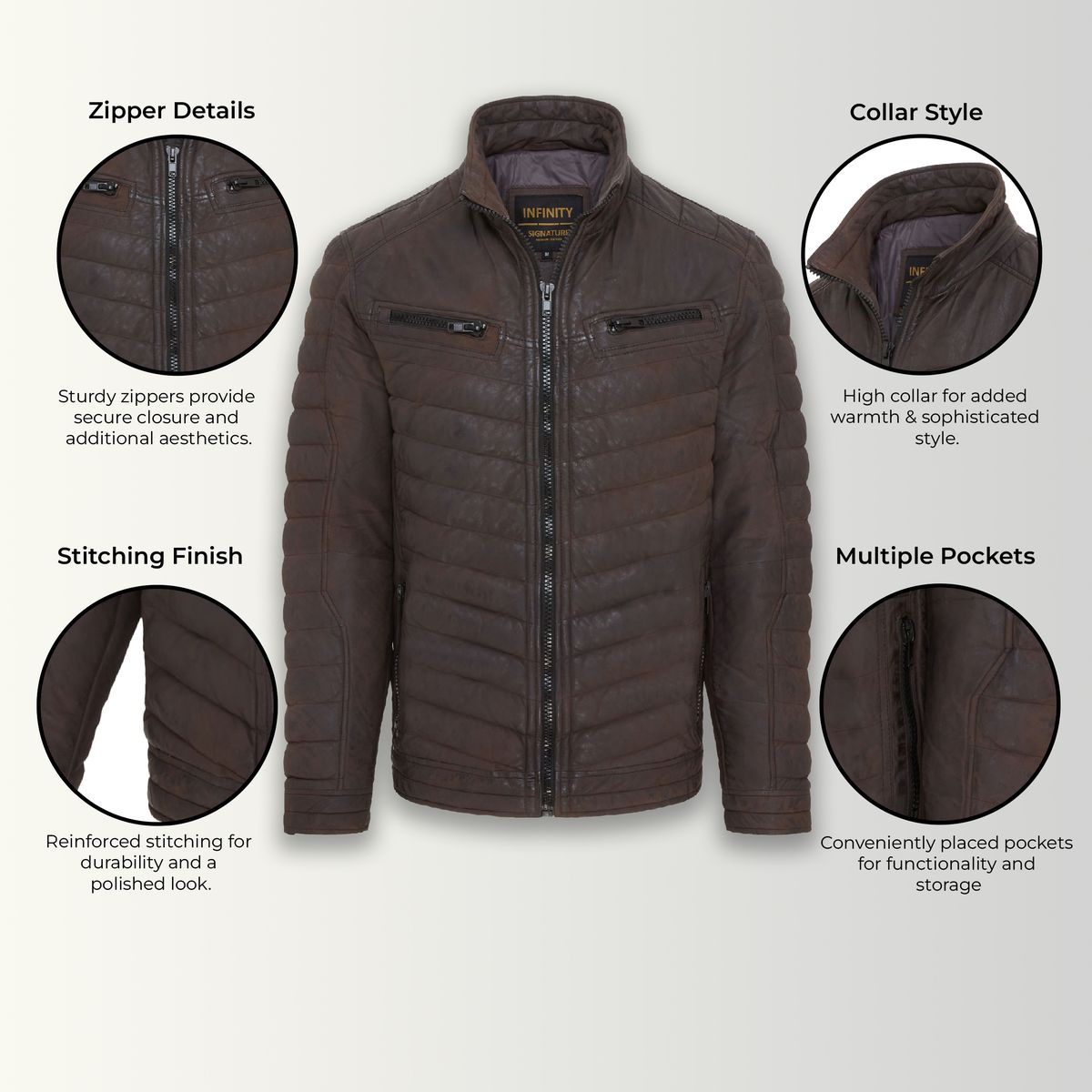 Gesteppte Isolierte Puffer Biker