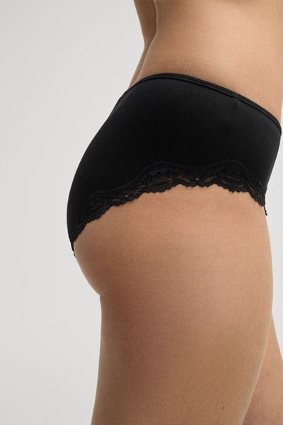 Bogner Pure Schwarze Hipster-Slips mit floraler Spitzeborte
