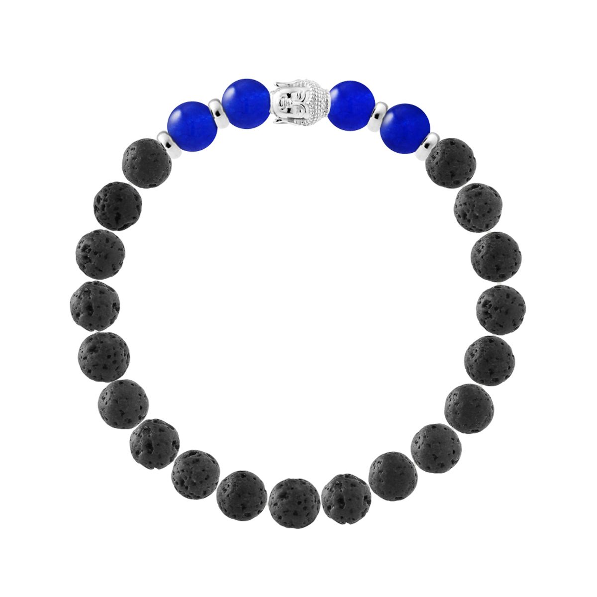 Armband mit Lavasteinperlen