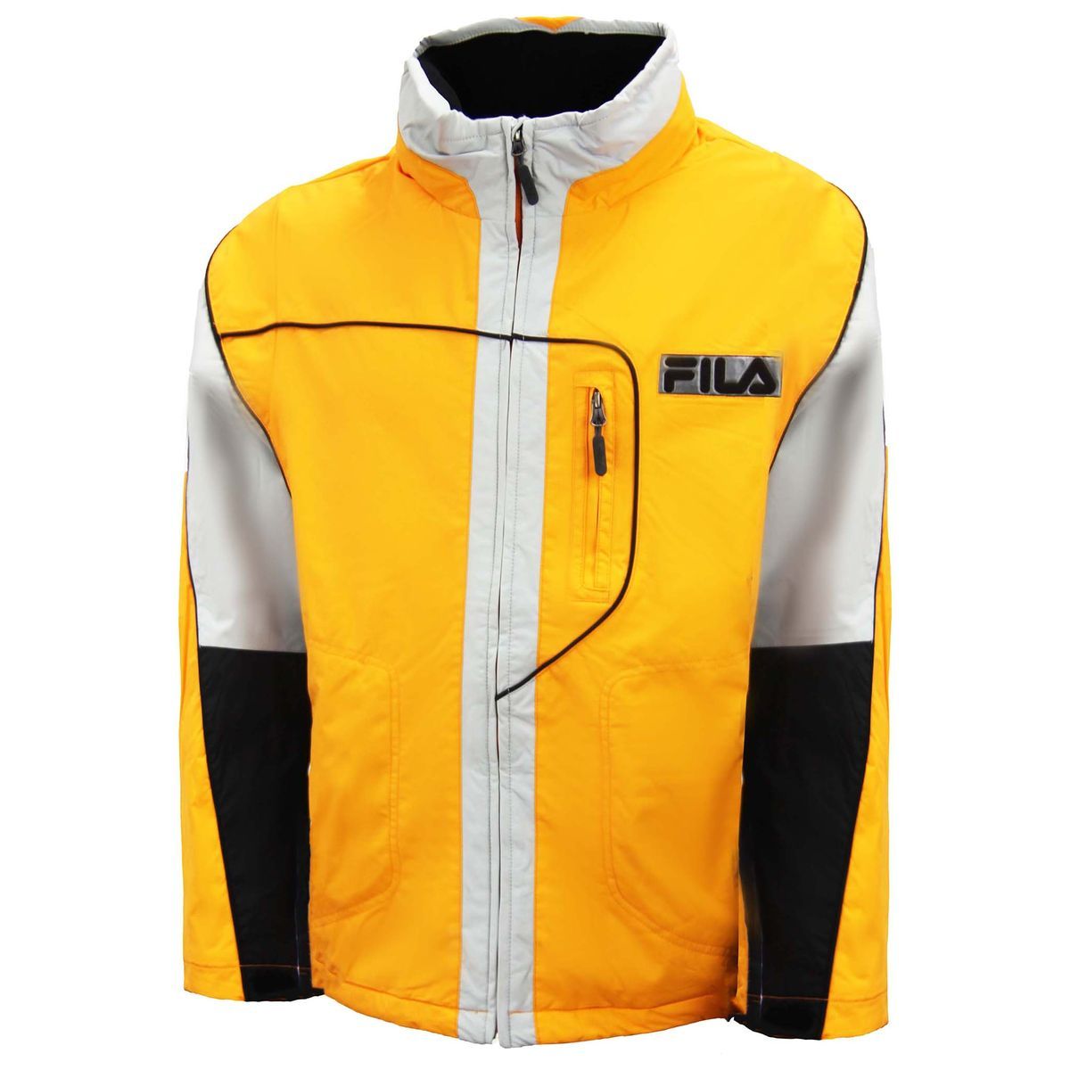 Isolierte Colorblock-Schneejacke