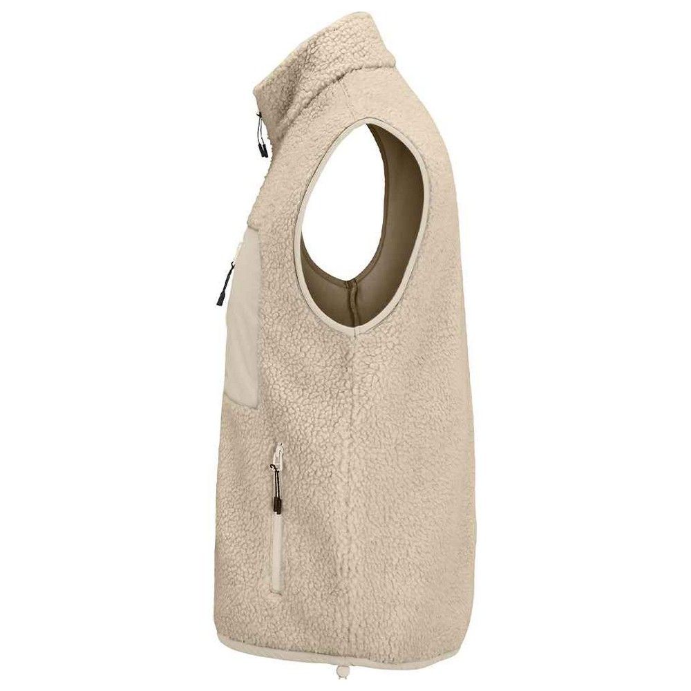 Sherpa-Fleece-Weste mit Stehkragen
