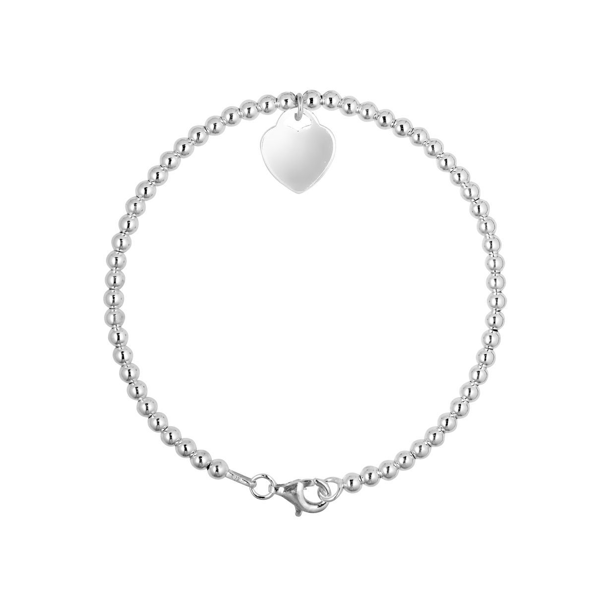 Sterling Silber Perlen Charm Armband