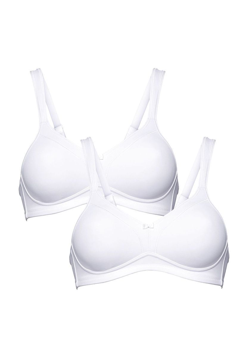 Nahtloser Komfort-BH ohne Bügel, Doppelpack
