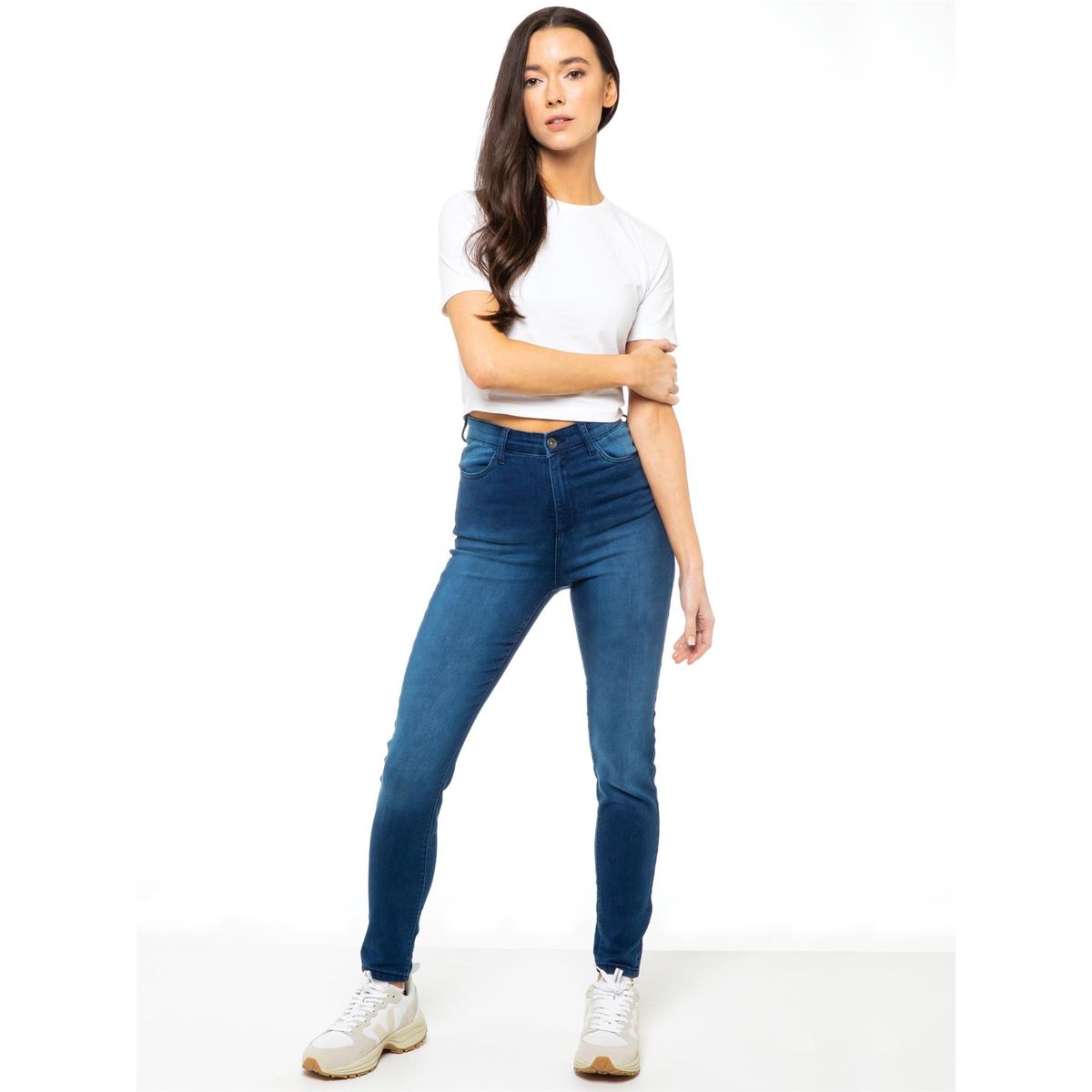 Damen High-Waist Skinny Jeans