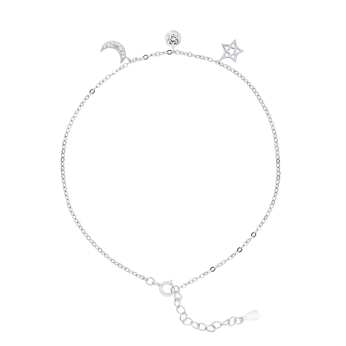Doppelreihiges Stern-Armband aus Rotgold