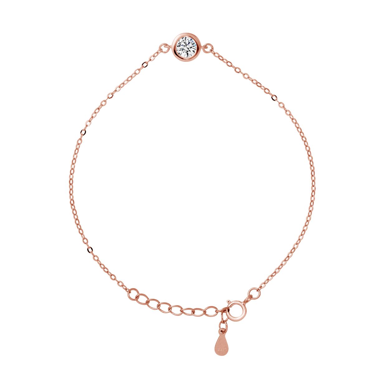 Doppelreihiges Stern-Armband aus Rotgold