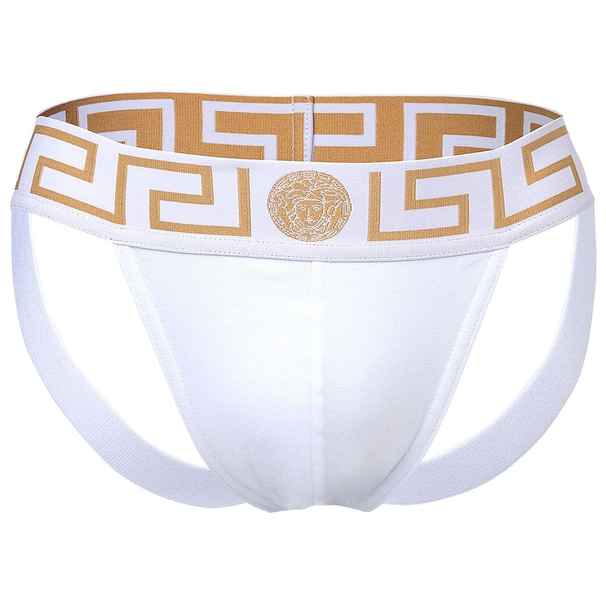 Griechischer Jockstrap mit Mäander und Medusa