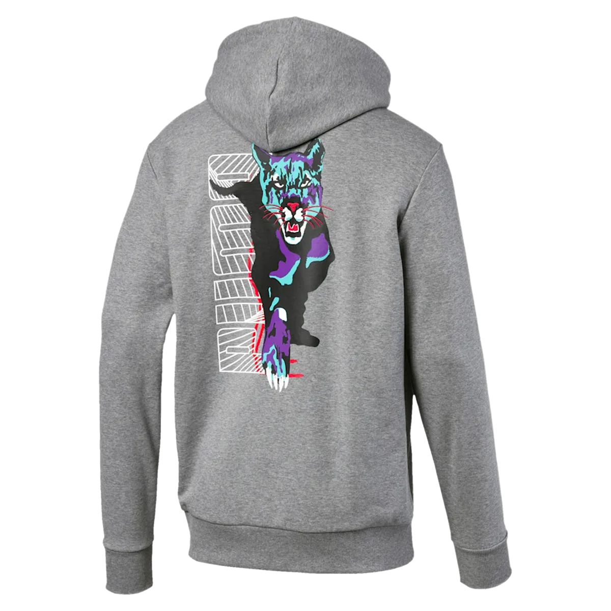 Kapuzenpullover mit Panther-Grafikprint