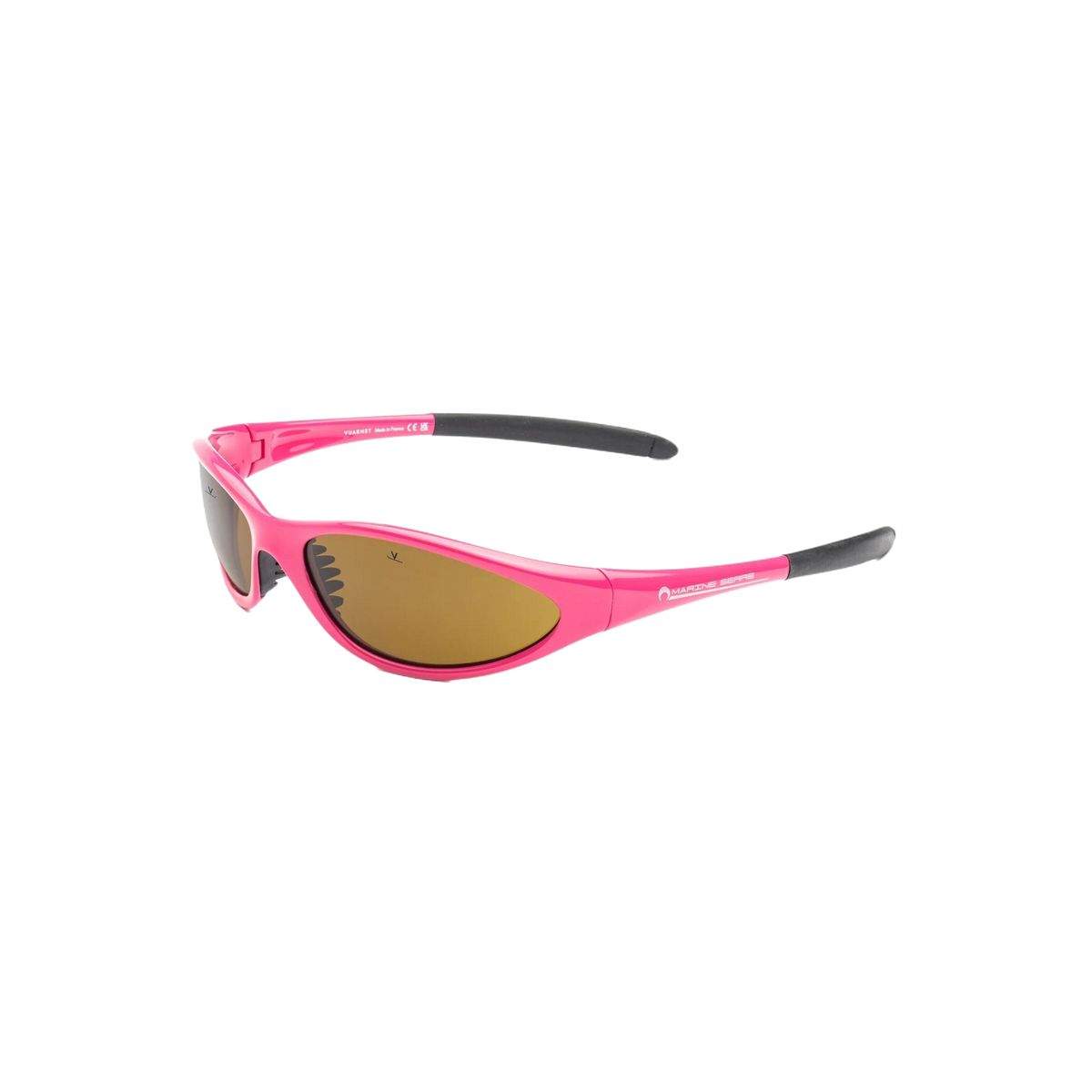 Sportliche Sonnenbrille mit rosa Rahmen