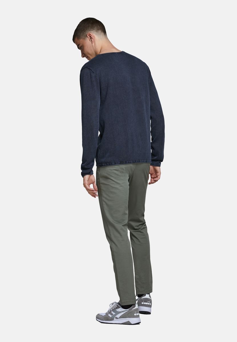Leichter Baumwoll-Strickpullover