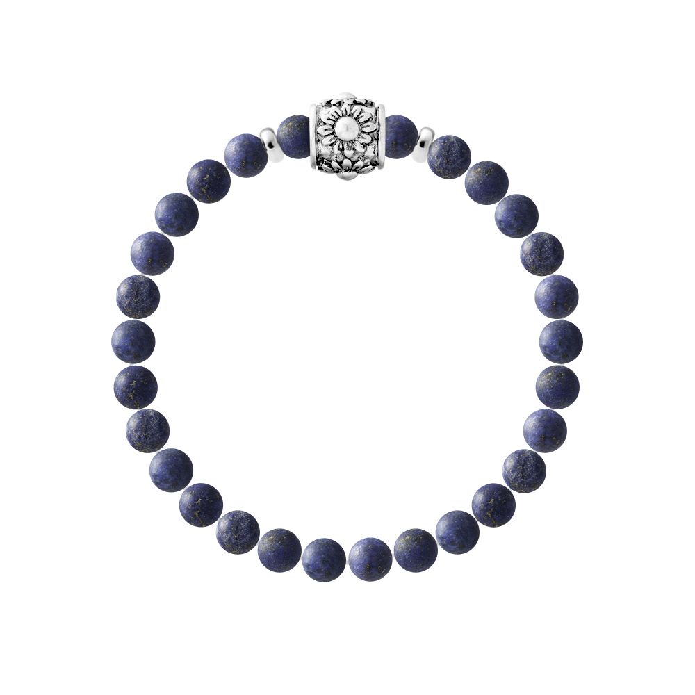 Neoprenarmband Sterling Silber mit Achat