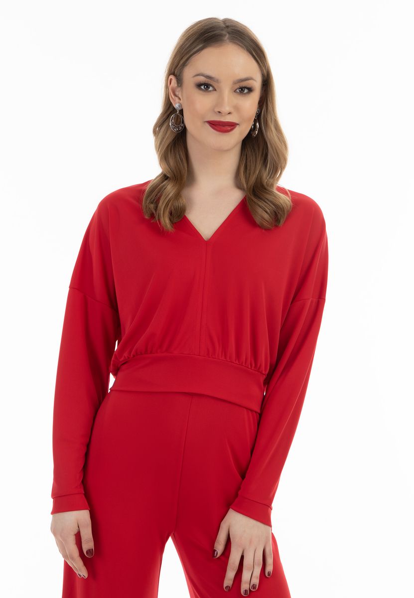 faina Cropped T-shirt à manches longues