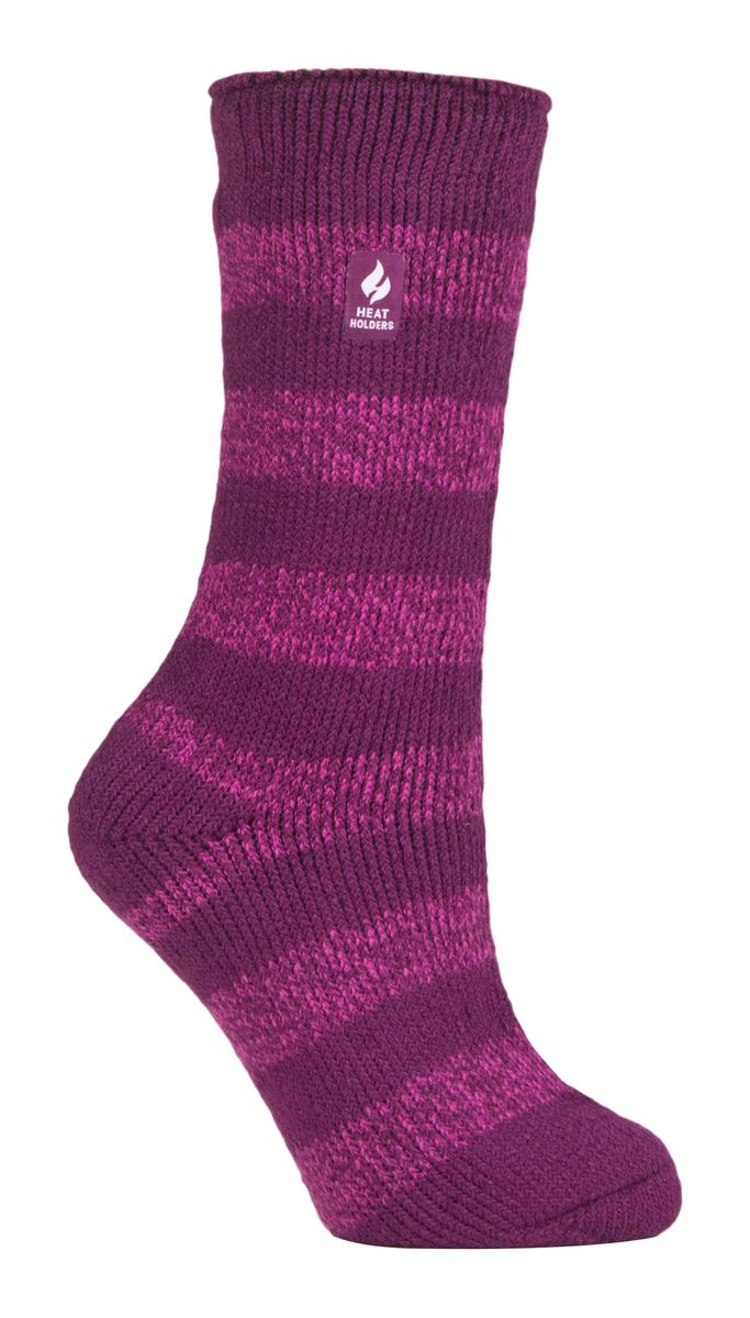 Wärmehalter - Damen Thermosocken für den Winter | Outdoor & Indoor Socken | Kuschelig & Flauschig | Geschenke für Frauen - Deep Fuchsia / Berry (Tuscuny)