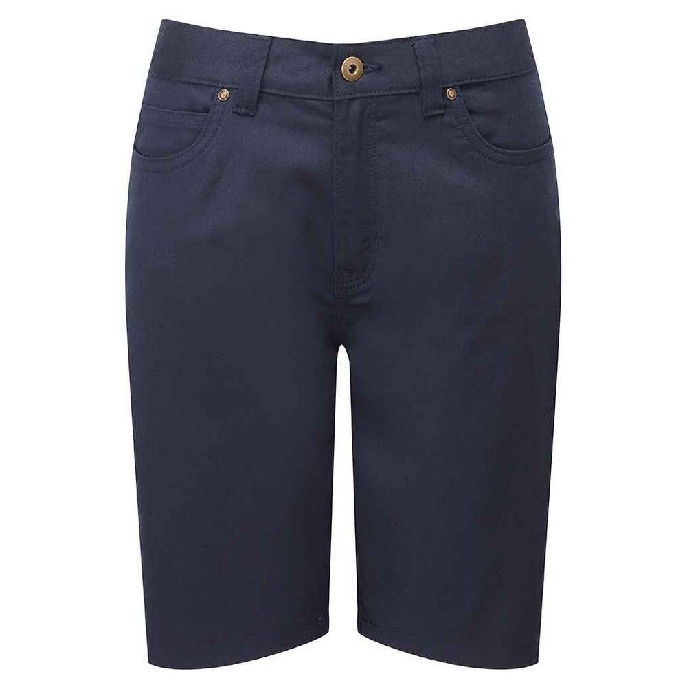 Premier Womens/Ladies Performance Casual Shorts (Marine)