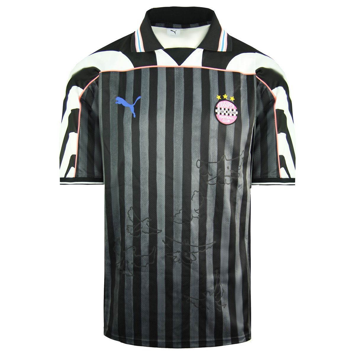 Herren Gestreiftes Kurzarm-Fußballtrikot