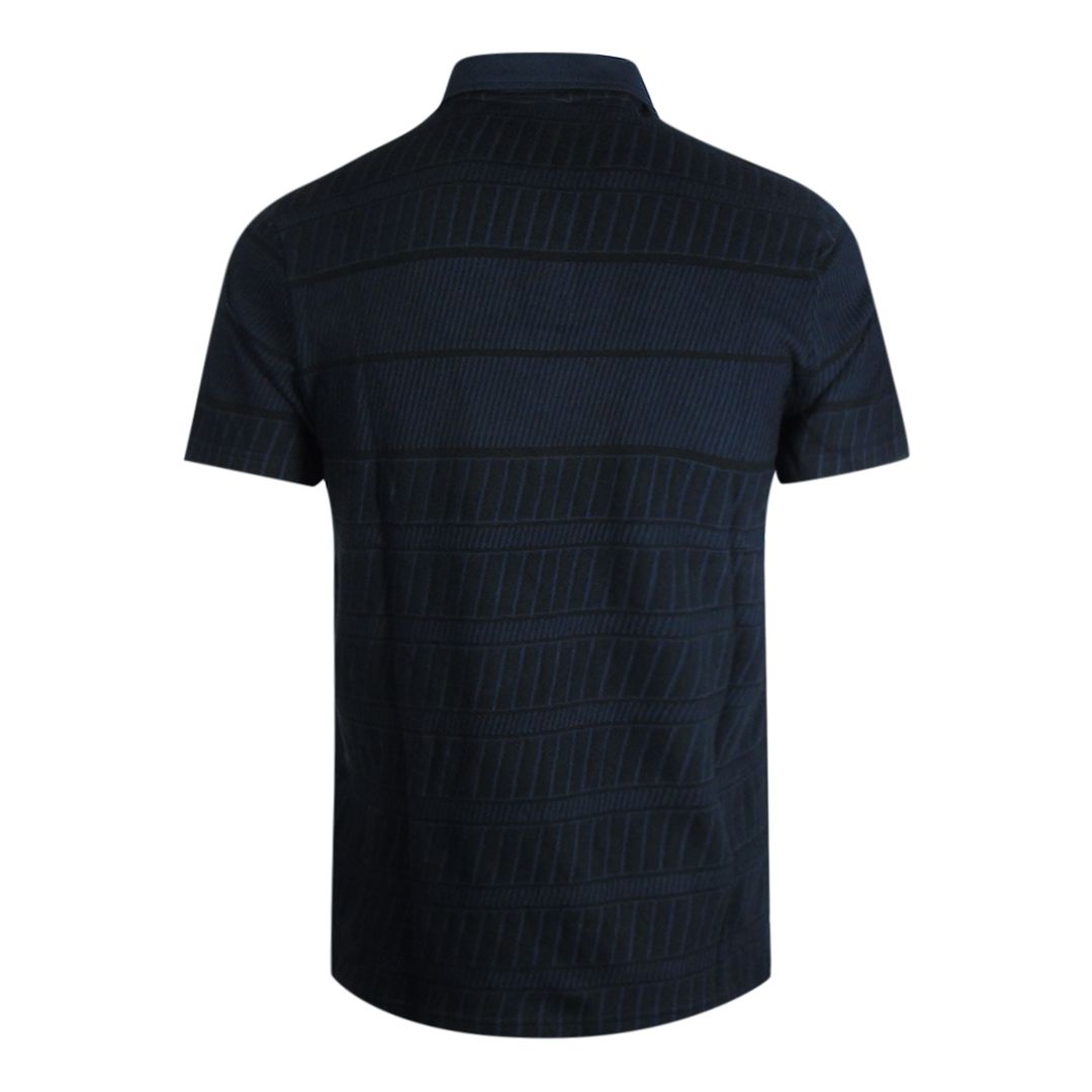 Polo-Shirt mit texturiertem Gittermuster