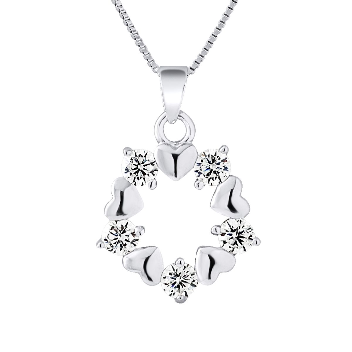 Geschwungener Anhänger aus Sterlingsilber