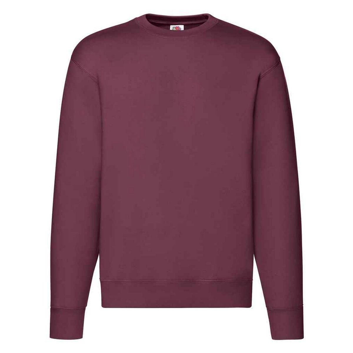 Klassisches einfarbiges Burgunderfarbenes Sweatshirt