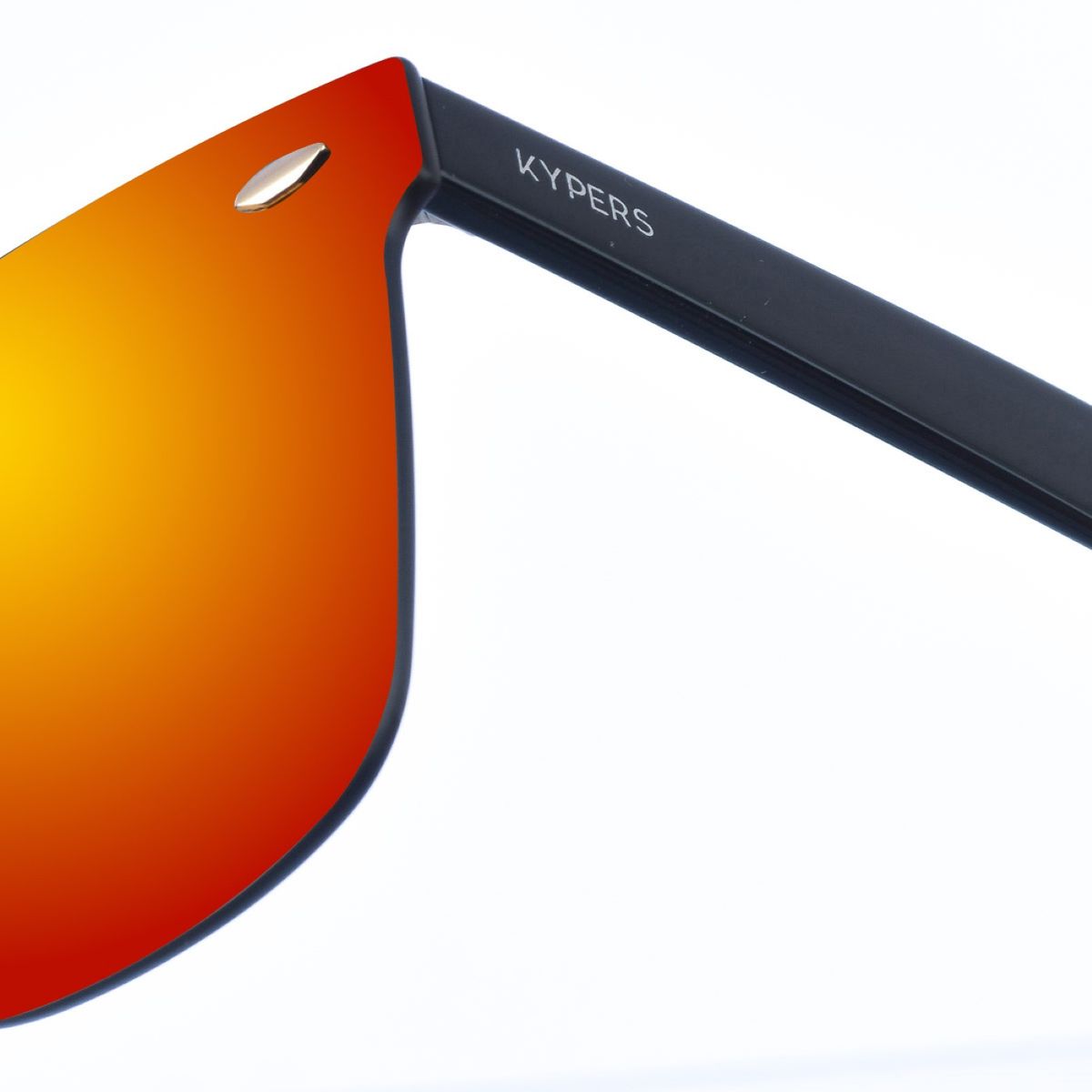 Randlose verspiegelte Oversize-Shield-Sonnenbrille