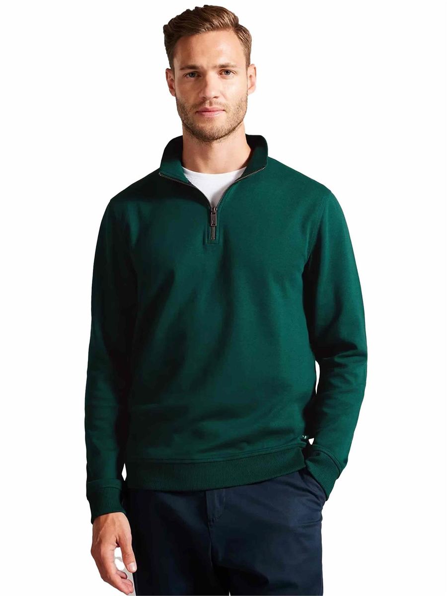 Herren Trichterkragen Halb-Zip Sweatshirt