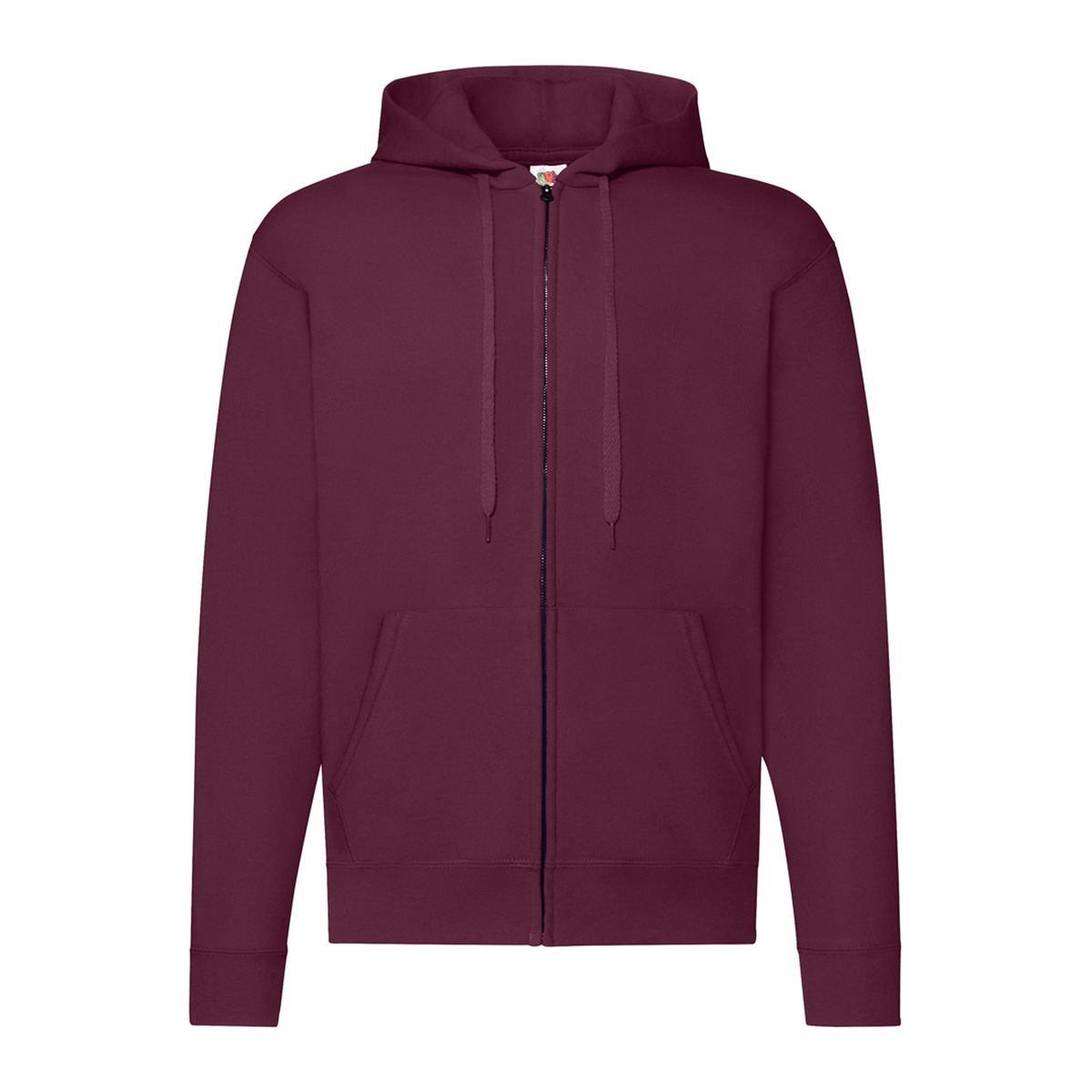 Klassischer Kapuzenpullover mit Reißverschluss und Kordelzug