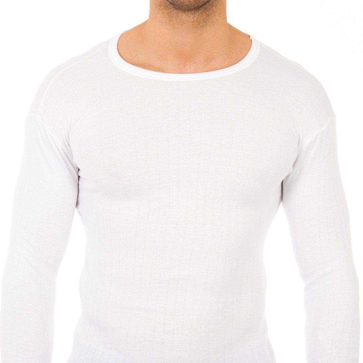 Klassisches geripptes Thermo-Langarmshirt