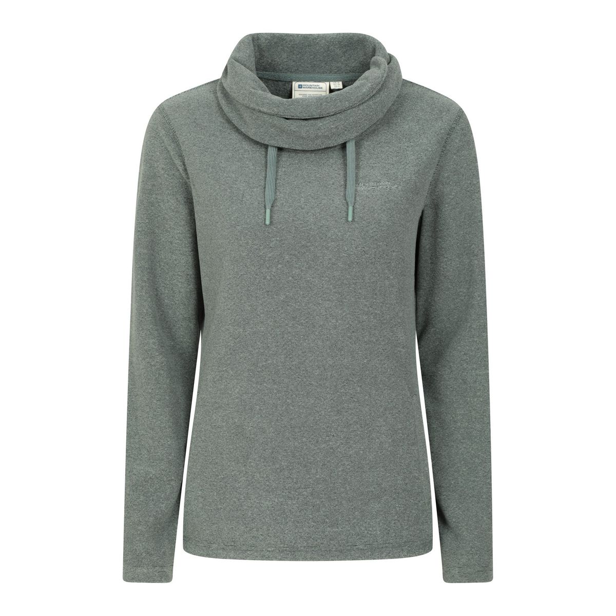 Hebridean Fleecepullover mit Wasserfallkragen für Damen