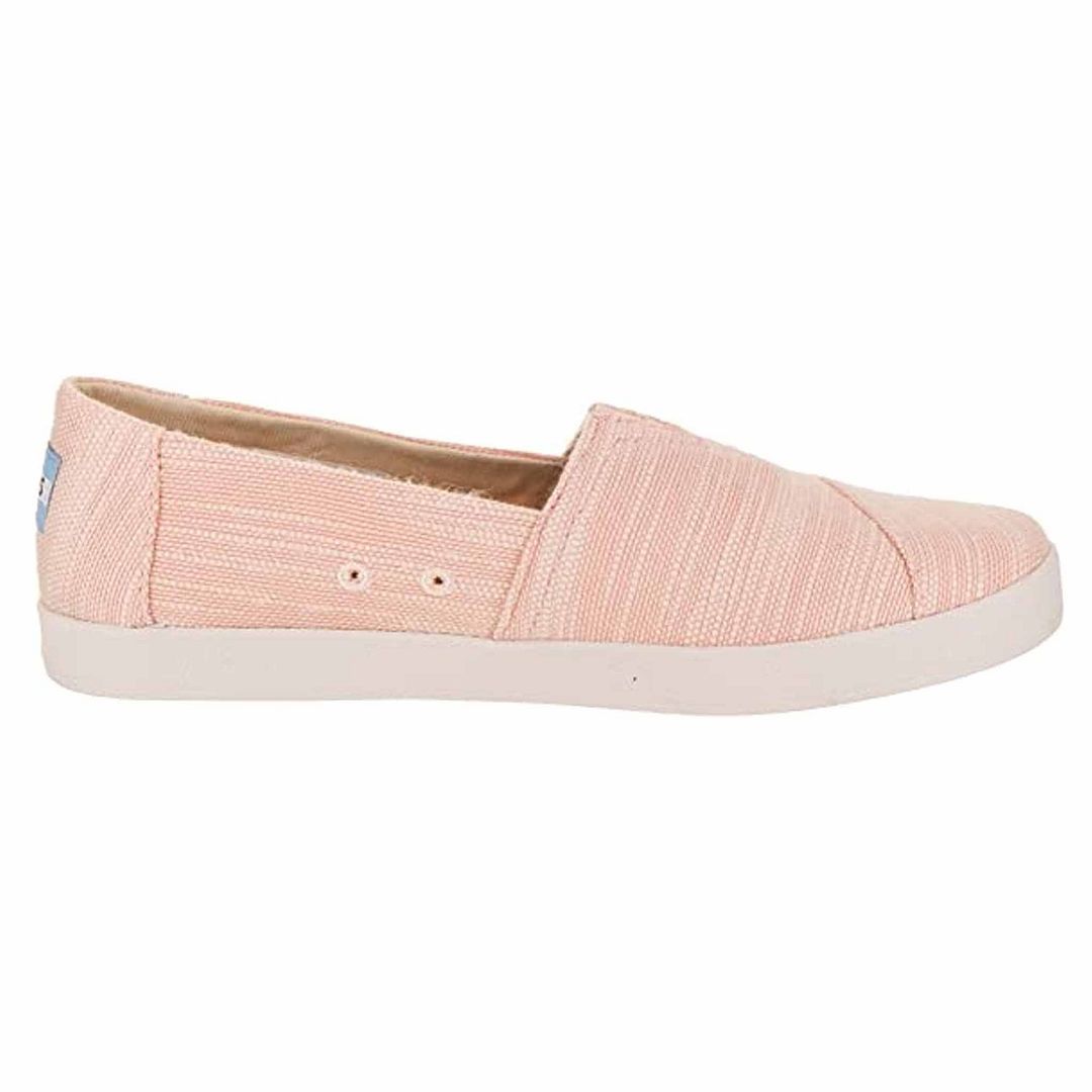 Rosa gestreifte Segeltuch-Slipper